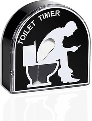 JINJUMEI 5 Minuten Stundenglas, Sanduhr Toilet Timer Toilette Timer Stundenglas Kreative Toilette Sanduhr Timer Lustige Geschenke für Männer, Ehemann, Papa, Vatertag, Geburtstags-Gag