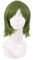 MapofBeauty 12 Zoll/30 cm Männer Frauen Side Pony Kurze Gerade Faser Cosplay Perücke (Olive Grün)