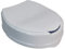 Actiasgear Raised Toilet Seat with Lid, White, 10 cm Height