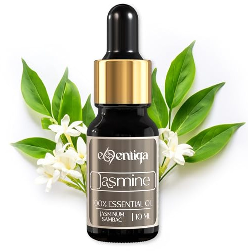 Jasminöl 100% naturreines ätherisches Öl Premium, intensiv blumig, für Aromatherapie, Kerzenherstellung, Seifen, Raumduft, Wellness-Saunaaufguss und DIY