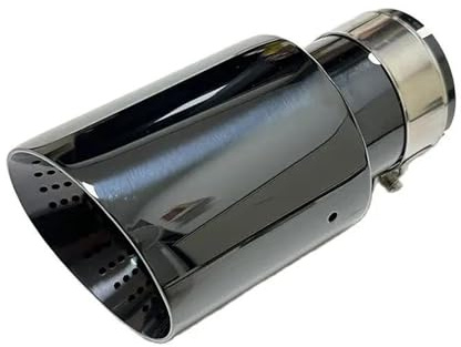 Endrohrblende Auspuffblenden Auspuffdüse Edelstahl Titan Schwarz Großer Durchmesser 101mm 114mm Offenes Auto-Schalldämpfersystem Punch Heckdüse(51mm-114mm)