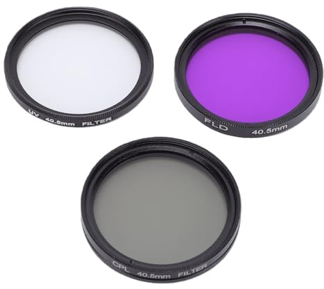 Denash CPL-Filter, Zirkularpolarisator, Polarisationsfilter, UV-Filter-Set für Spiegellose 40,5-mm-DSLR-Kameras mit Aufbewahrungstasche, Verbesserte Klarheit, Farbkorrektur