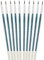 Tristar Série 202 Lot de 10 Pinceaux écoliers poils de poney naturels n°4 Vert
