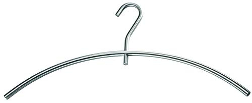 Kleiderbügel drehbar aus gebürstetem Edelstahl, verdeckter Drehmechanismus, für wandnahe Garderoben - PHOS Design