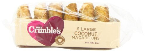 Mrs Crimbles Large Plain Coconut Macaroons 200 g (Pack of 12)