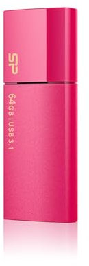 Silicon Power Blaze B05 64GB 64Go USB 3.0 Rose lecteur USB flash - lecteurs USB flash (USB 3.0 (3.1 Gen 1), Type-A, Windows 7 Home Basic, Windows 7 Home Basic x64, Windows 7 Home Premium, Windows 7 Home Premium x64, , Mac OS X 10.3 Panther, Slide, Rose)