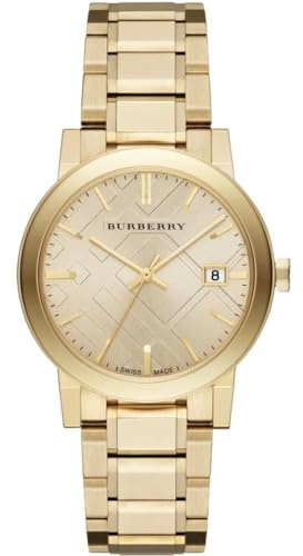 Burberry BU9033 Watch with Stainless-Steel Band, Golden