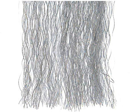 Lametta 40x50cm für Weihnachtsbaum Christbaumschmuck Weihnachtsdeko Weihnachtsgirlande Silber