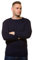 Bay eCom UK New Men’s Chunky Cable Knit Pullover Thick Jumper Warm Winter Sweater S to 5XL Navy