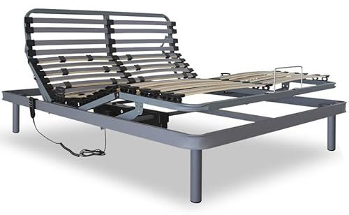 Ventadecolchones - Cama Articulada Reforzada con Motor eléctrico Medida 135 x 190 cm