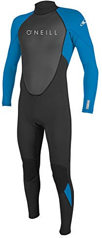 O'Neill Wetsuits Reactor II-Traje de Neopreno con Cremallera Trasera (3/2 mm), Hombres, Negro/Océano, XLS