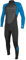 O'Neill Wetsuits Reactor II-Traje de Neopreno con Cremallera Trasera (3/2 mm), Hombres, Negro/Océano, XLS