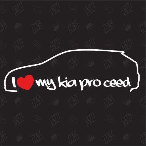 speedwerk-motorwear I Love My Pro Ceed ED - Sticker für KIA, Bj. 08-13, Coupe