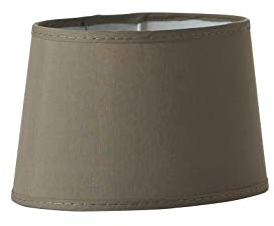 hell&gut Lampenschirm Chintz Taupe Oval 20cm