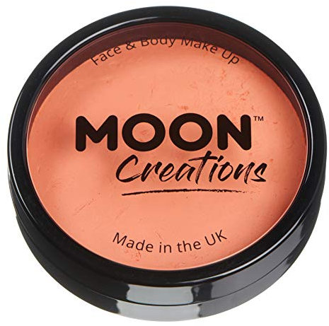 Moon Creations Trucco professionale per viso e corpo | Tortiere professionali con vernice colorata per truccabimbi | Pittura per il viso per bambini, adulti, festival, Halloween, Albicocca, 36 gm