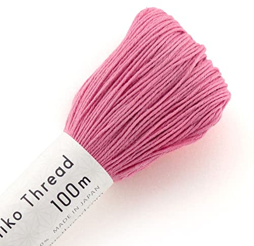 Olympus Sashiko Thread 100m Skein col.110 -Rose Pink- Japanese Embroidery & Quilting