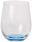 RIEDEL Tumbler Collection Optical Happy O, 4er Set, klares Kristallglas, gefärbte Bodenplatten,masch