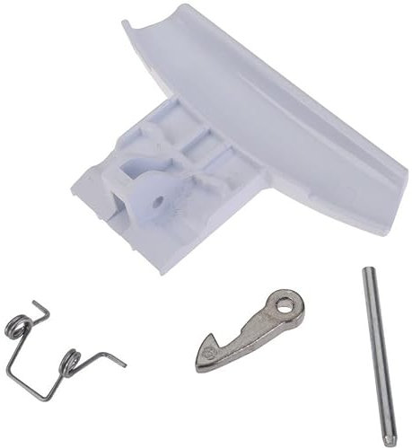 Kit Maniglietta Maniglia Sportello Oblo Lavatrice compatibile con Ariston compatibile con Hotpoint e compatibile con Indesit
