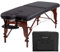 BestMassage Table de massage portable - Hauteur réglable - 2 plis - Lit de spa en polyuréthane - Lit de salon portable