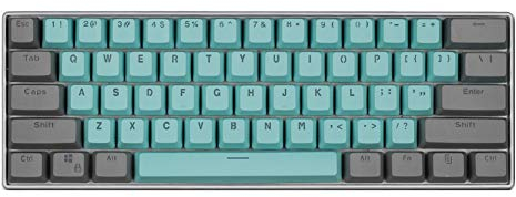 Keycaps, 61 Keys PBT Keycaps Backlight Two-Color Mechanical Keyboard Keycpas for Ducky Keyboard / GH60 / RK61 / ALT61 / Annie/Keyboard Poker Keys (Only sell keycaps)