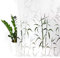 Fensterfolie statisch 67,5x150 cm | Sichtschutzfolie Fenster Milchglasfolie statisch haftend | Folie Fenster für Bad und Büro - Tageslicht genießen, Sichtschutz erhalten | Bamboo Bambus