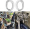 HDBUBALUS Chrom-Visier-Abdeckung für Blinker, passend für Harley Touring Electra Glide Road King Softail