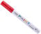 Stylo De Retouche De Voiture,Huamengyuan Stylo Professionnel De Retouche De Peinture Pour Voiture Marqueur De Pneu ÉTanche Pour Voiture Moto Papier Verre Bois Signe Stylo,Rouge(14.4cmx1.5cm)