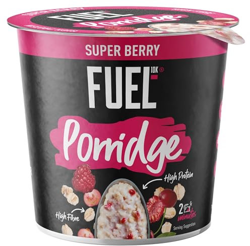 FUEL10K High Protein Super Berry Porridge Oat Cereal Pot, 70 g (Pack of 1)