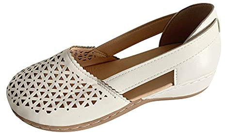 Sandali Pianta Larga Donna Ciabatte Donna Chiuse Sandali Estivi Donna Tacco Flip Flops Girls Scarpe Con Plateau Donna Eleganti Argento Scarpe Sportive Donna Offerta Ciabatte Donna Mare Bianco 41