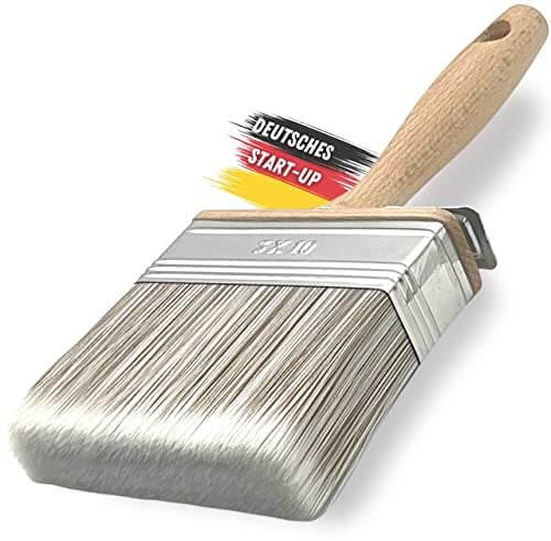 ORGAFLIX Pinceau de surface de qualité supérieure,100 mm,Pas de perte de poils,Parfait pour les grandes surfaces, les peintures, les pinceaux de peinture pour meubles, les pinceaux plats