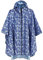 Anyoo Wasserdicht Radfahren Regen Poncho Portable Leichte Regenjacke Mit Kapuze Fahrrad Compact Regen Cape Wiederverwendbare Unisex für Backpacking Camping Outdoors,Blau Weißes Porzellan,Einheitsgröße