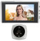 Digitaler Türspion, 4,5 Zoll LCD Bildschirm mit 135 Grad Digital Türspion Spion, Automatische Nachtsicht Videoaufzeichnung Zur Erkennung des Menschlichen Körpers (Silber)
