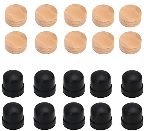 BQLZR 10 x Posaunen-Schiebe-Gummi-Endspitze, 1,2 cm, mit 10 Stück Spuckventil-Kork-Pads