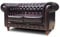 Chesterfield Sofa 2-Sitzer - Veganes Leder - My Chesterfield Antik Rot - Handgefertigtes, hochwertiges Original Chesterfield, 100% Veganes Leder - Breite 150cm