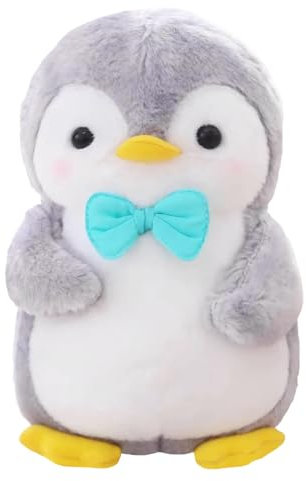 Wishstar Kuscheltier Pinguin Plüschtier für Mädchen, Stofftier Schmusetier zum Kuscheln & Spielen, Plüschtier Pinguin Geschenk, Pudgy Penguins Plush Für Mädchen(Pinguin mit Blaue Fliege,25 cm)