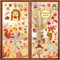 Shinybox Erntedankfest Fensteraufkleber, 9 Blätter Thanksgiving Fenster Aufkleber, Herbst Fensterbilder Erntedankfest Fensterufkleber, Thanksgiving Dekor für Thanksgiving Herbst Party Zubehör(B)