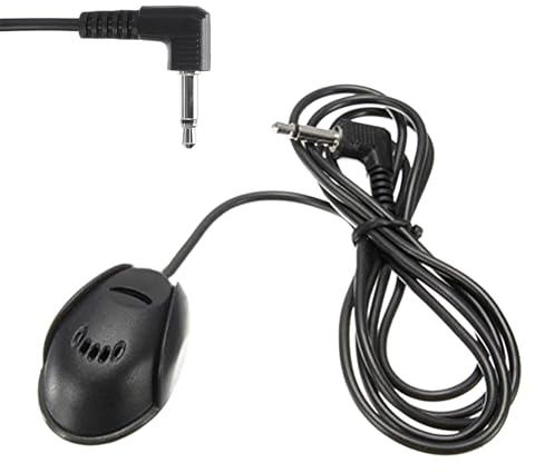 Cerioll Auto Mikrofon, Autoradio Mikrofon, Automikrofon 3,5 mm, 3,5 mm Externes Mikrofon für Radio, Mini 3,5 mm Externes Mikrofon, Radio Mikrofon für Autoradio, Mini Auto Mikrofon 2 M für Autoradio