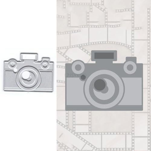 KDQ1300 Kamera-Stanzformen für Kartenherstellung, Metall-Stanzformen für Papier-Scrapbooking, DIY-Schablonen für Album, Party, Hochzeit, Festivals, Dekoration, KDQ1300