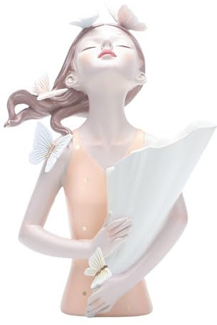 Schmetterlings-Mädchen-Vase, Kreative Nordische Mode, Schmetterlings-Mädchen-Blumenstrauß, Kunstharz-Blumentöpfe, Vasen, Moderne Skulptur, Modell-Harz-Vase,