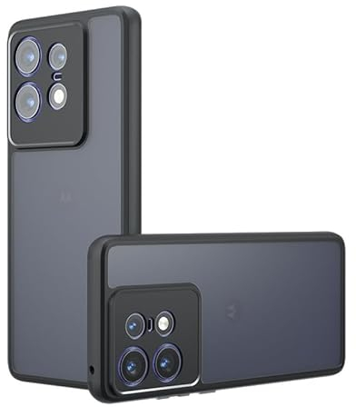 Lemxiee Case für Motorola Moto Edge 50 Pro Handyhülle,Anti-Fingerabdruck/Absturzsicherung/rutschfest Flexibles Silikon + Mattiertes Acryl-Schutzhülle für Motorola Moto Edge 50 Pro hülle