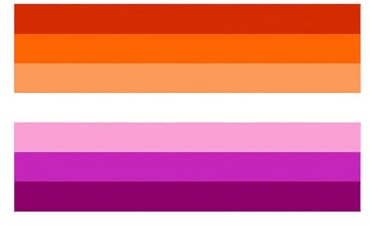 AINIUNIU Lesben Flagge, Lesbian Pride Fahne, 90x150cm Lesbian Flagge, für Tag der lesbischen Sichtbarkeit, LGBTQ, Pride Events, Paraden und Dekorationen, Tag gegen Homophobie