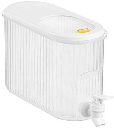 Dispensador De Bebidas Para Nevera | Dispensadores De Bebidas De Jarra De Agua Fría De 4L Con Grifo | Jarra Dispensadora De Bebidas De Jugo De Bebida Fría Para Bebida De Fiesta, Jugo, Té Helado, Limon