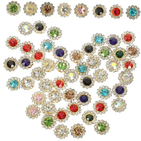 Hohopeti 200St Nähbohrer blaue Strasssteine Nähverzierung Kostüm-Strasssteine Strassknöpfe diehüte kloburste ruckack Kleidung Strass Dekoration kopfschmuck zubehör selber machen