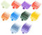 XUKZIMA 10 Pcs Pettini Colorati per Tagliacapelli Professionale Wahl Guide di Taglio Codificate