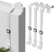 ytorgr Set di 3 Ganci per Porta in acciaio inox Ghirlanda per Porta, Utilizzabili su Entrambi i lati, ganci per porta bianco