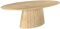 Riess Ambiente Ovaler Esstisch Art Deco - 220cm - weiß gekälkt massives Mangoholz - mit Säulenfuß