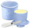 BORDEAG Butterdose Porzellan, Butterdose Keramik, Französische Butterdose, Butterdose Mit Deckel Butterdose Wassergekühlt Mit Messer Für Weiche Butter Für Frische Und Streichfähige Butter