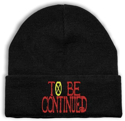 to Be Continued Pirate Anime One Piece Beanie, Bonnet d'hiver Beanie Unisex Brodé