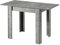 B&D home Esstisch LIVIUS, 80-120x60cm, ausziehbarer Esszimmertisch Küchentisch Holztisch für Küche, Esszimmer, modern Design, Beton Optik, 11218-60-BETO