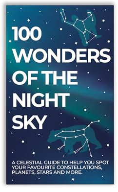 Gift Republic 100 Wunder des Nachthimmels – Himmelsführer-Karten-Set für Sterngucker, Punkt-Konstellationen, Planeten und Sterne für Astronomie-Liebhaber, Blau